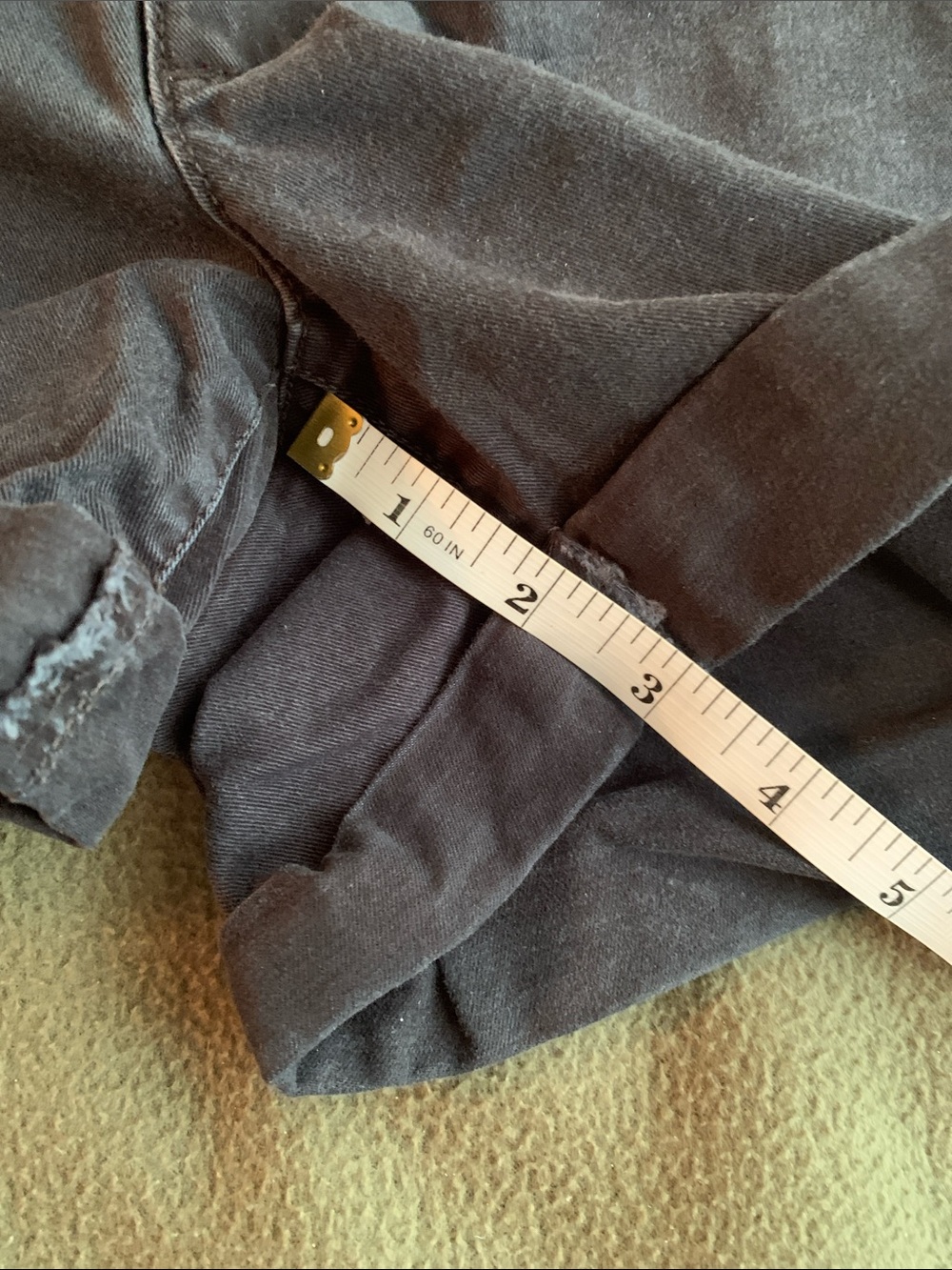 American Eagle black shorts.  Stretch.  Size 12. Waist approx. 34”. - Picture 11 of 11